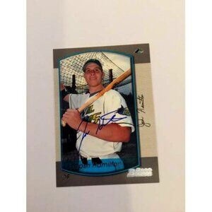 2000 Bowman Josh Hamilton Tampa Bay Devil Rays IP Autograph #328 (035)